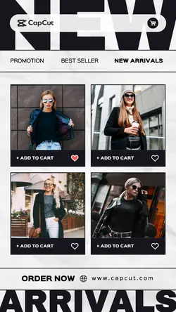 4 Multi-product Image + Women's Clothes Product Display UI Style