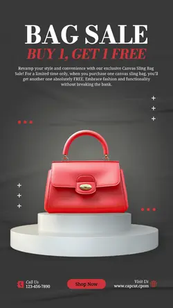 Fashion Bag Sale Instagram Story