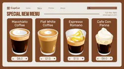 Cafe New Menu Release Twitter Post