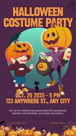 Halloween Costume Party Instagram Story