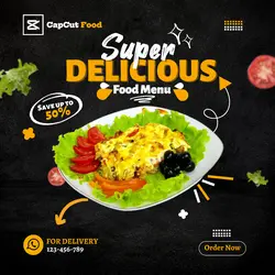 Food and Beverages Delicious Menu Instagram Post