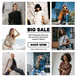 Fashion Big Sale Promotion Instagram Post