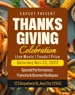 Event Thanksgiving Celebration Instagram Post 