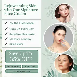 Beauty and Personal Care, benefits of face cream, pastel green template Instagram post design