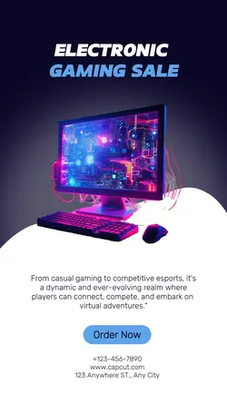 Electronic Gaming Sale Instagram Story