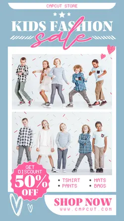 2 multi-product image CHILDERN's clothes promotion