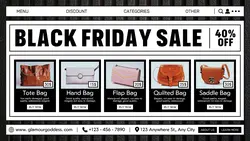 Black Friday Bag Promotion Twitter Post