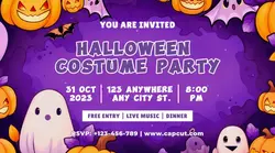 Halloween Costume Party Invitation Facebook Ads