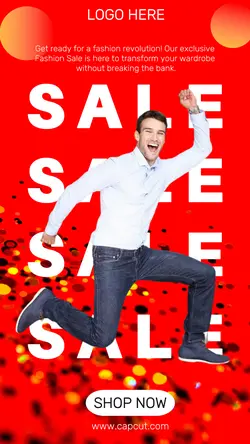 Fashion sale promotion IG story