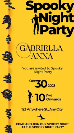 Halloween Party Invitation Instagram Story