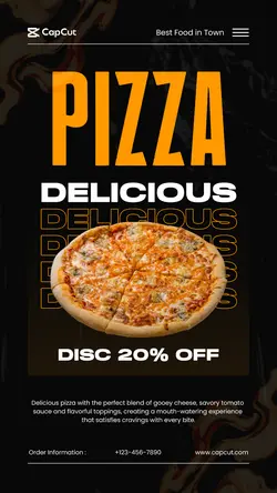 Delicious Pizza Instagram Story