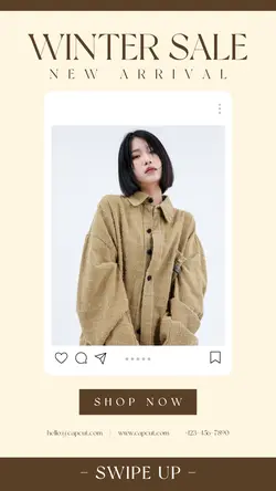 Winter Sale New Arrival Instagram Story