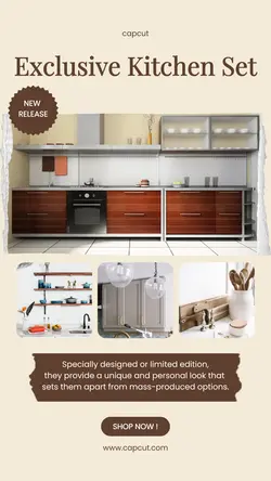 Kitchen Set Product Display Instagram Story