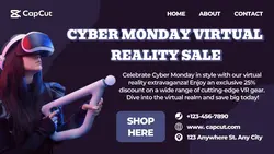 Cyber Monday Virtual Reality Sale Website