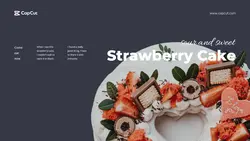 Food Cake Display Simplicity