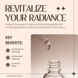 Beauty and Personal Care Serum Minimalist Style