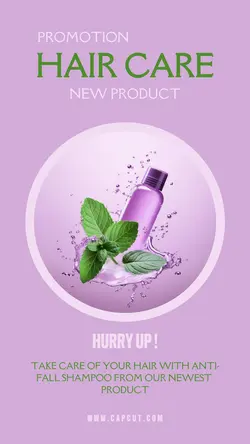 Hair Care Product Display Instagram Story
