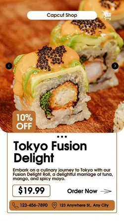 Food Sushi Promotion Instagram Story