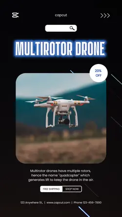 Electronic Drone Sale Instagram Story