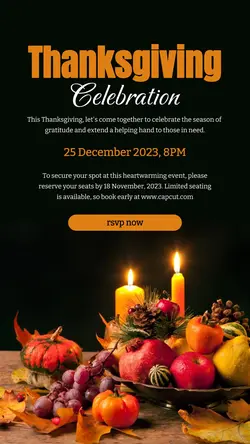 Thanksgiving Celebration Instagram Story