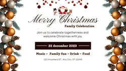 Merry Christmas Celebration Facebook Cover