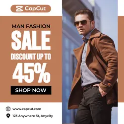 Elegant Man Fashion Sale Instagram Post