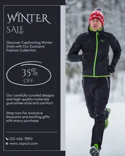 Fashion Winter Sale Instagram Portrait
