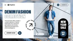 Denim Collection New Year Sale Promotion Website
