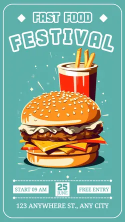 Fast Food Festival Promotion Instagram Story