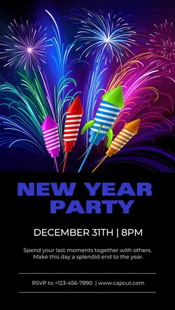 Other Industries New Year Party Instagram Story