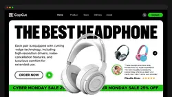 Best Headphone Cyber Monday Sale Promotion Website