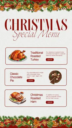 Christmas Special Menu Tiktok Post
