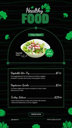 Healthy Food Restaurant Instagram Story