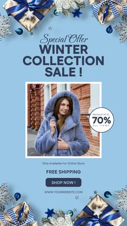 clothing Promosi Fashion Winter Instagram Story