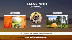 Non marketing Youtube endscreen Sunset minimalist