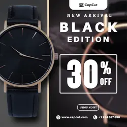 Fashion Industry Promotion of Classic Watch Instagram Post Minimalist