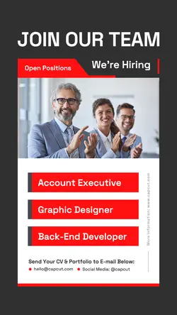 Black Modern Job Hiring Instagram Story