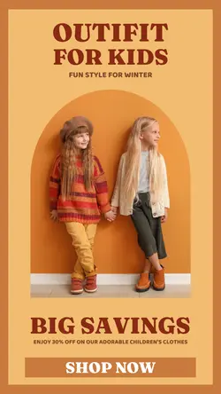 Product Display Outfit kids for Instagram Story