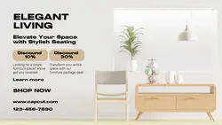 Household Furniture Set Promotion Facebook App Ad