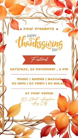Thanksgiving Festival Promotion Instagram Story