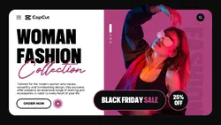 Fashion Black Friday Sale Promotion Website