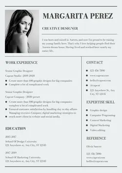 Business Resume Creative Designer