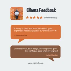 Lamp Product Clients Feedback Instagram Post