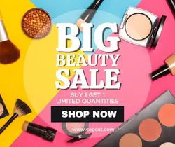 Cosmetic Products Big Sale Promotion