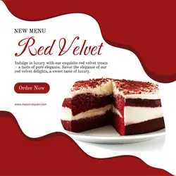 Food & Beverage Red Velvet Promo Instagram Story