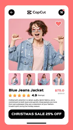 Jeans Jacket Christmas Sale 5 Multi-product Image TikTok