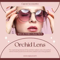 Accessories Orchid Glasses Product Display