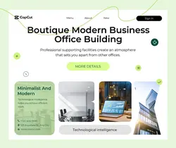 Office Business Team Introduction details simple