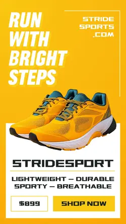 Fashion Men's Running Shoes Promotions Instagram Story