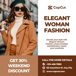 Brown Fashion Woman Promotion Instagram Post